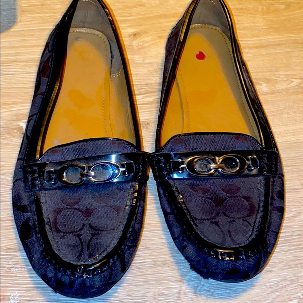 Black Coach Loafers Size 11